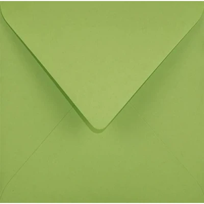 Imagen de Netuno 25x sobres cuadrados de colores verdes claros DIN 153x153mm 115g Sirio Color Lime con solapa engomada puntiaguda sin ventana para invitaciones tarjetas vale boda carta Navidad bricolaje bautizo