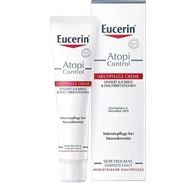 Imagen de Eucerin AtopiControl Akutpflege Creme reduziert Juckreiz und lindert Rötungen Hautreizungen, 100 ml Crema