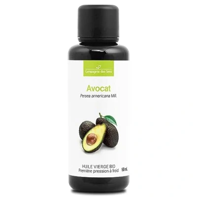 Imagen de AGUACATE 50 mL Aceite Vegetal Orgánico 100% Puro, Natural, Virgen y Certificado AB Botella en Vidrio
