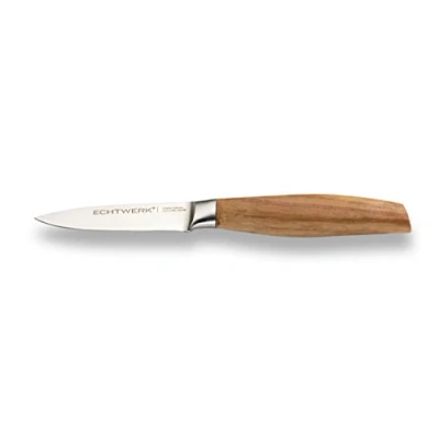 Imagen de Echtwerk EW SM 0355 cuchillo de pelar acero inoxidable, hoja 9cm, mango madera, 24,8 x 6,5 3cm
