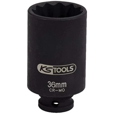 Imagen de KS Tools 150.1707 Llave de vaso impacto especial para árboles transmisión, 1/2&quot;, 36 mm