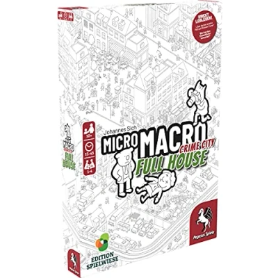 Imagen de Pegasus Spiele MicroMacro: Crime City 2 Full House (Edición Pradera de Juego), Color, Multicolor. (Edition Spielwiese 59061G, alemán)