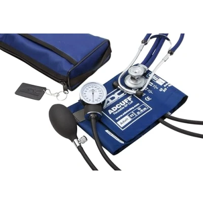Imagen de ADC Combo Ii Sr Kit de esfigmomanómetro Aneroide/Estetoscopio Profesional bolsillo para adultos formado por Prosphyg 768 y Estetoscopio Sprague 641