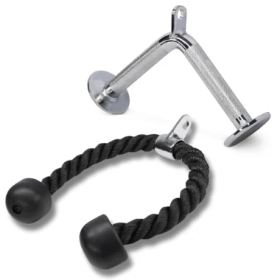 Imagen de Yes4All KT98 Combo Cable Attachment, cuerda para tríceps, barra en V
