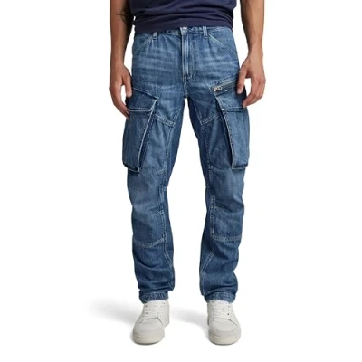 Imagen de G STAR RAW Rovic Zip 3D Regular Tapered Denim Pantalones Jeans, Azul (Faded Cliffside Blue D23077 d536 g326), 26W x 32L para Hombre