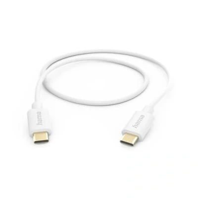Imagen de Cable USB C Hama 00201590, 2.0, C, 1m, 480 Mbit/s, Blanco