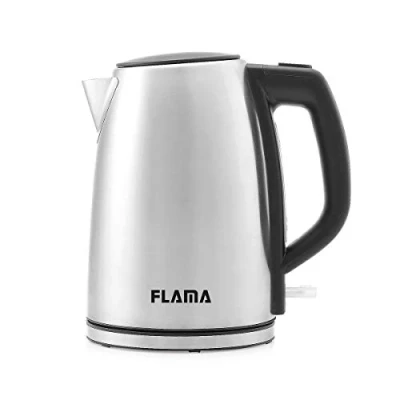 Imagen de Flama Hervidor Eléctrico 736FL Inox, 2200W, Capacidad para 1.7L, Filtro Antiimpurezas, Revestimiento Doble, Base Extraíble con Sistema Inalámbrico