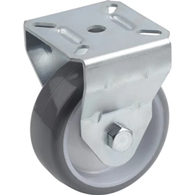 Imagen de Metafranc 802910 Rueda Fija Ø 75 mm, 70 x 59 Poliuretano, rodamiento de Rodillos, Gris