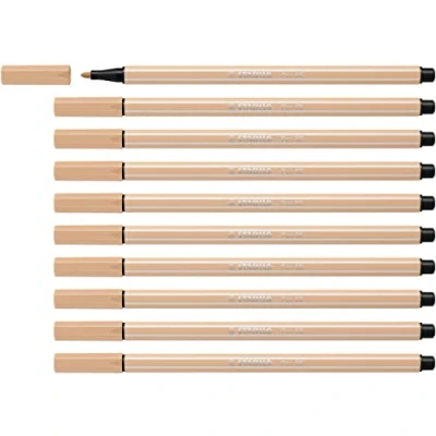 Imagen de Rotulador premium STABILO Pen 68 Caja con 10 unidades color beige