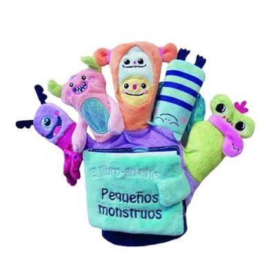 Imagen de PEQUEÑOS MONSTRUOS (LIBRO GUANTE CON TÍTERES DE DEDO) (LIBROS PARA BEBÉS)