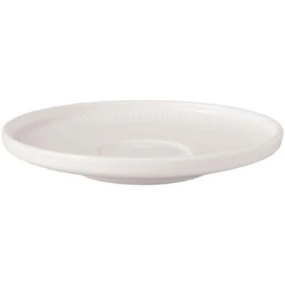 Imagen de Villeroy &amp; Boch Platillo de espresso Afina porcelana premium, posavasos para tazas moka y espresso, fabricado en Alemania, apto lavavajillas microondas, apilable, blanco