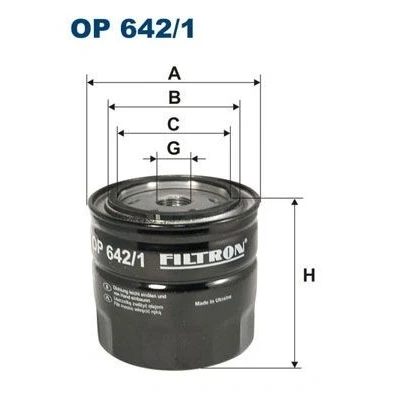 Imagen de FILTRON OP 642/1 Filtro de aceite M 20 X 1.5 enroscable RENAULT: LAGUNA 1, ESPACE 3, SAFRANE 2