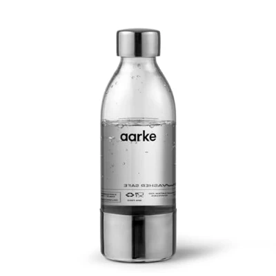Imagen de Aarke Botella (450 ml) para Máquina de Soda Carbonator 3, sin Contenido BPA, con Detalles en Acero