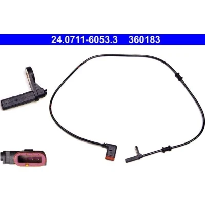 Imagen de ATE 24.0711 6053.3 Sensor de ABS 948 MERCEDES BENZ: Clase C Berlina, Coupé, CLK Coupé