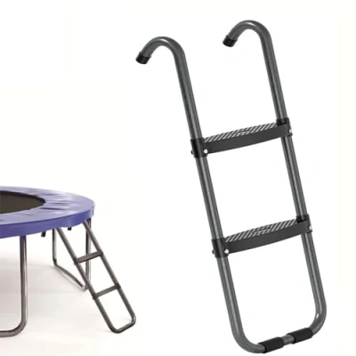 Imagen de YIQIYOU Escalera para Cama elástica Antideslizante Duradera y Resistente a la Intemperie con 2 peldaños Extra Anchos Accesorios Trampolines 101 x 33cm