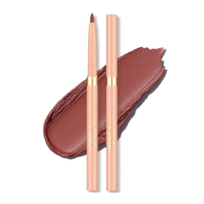 Imagen de OULAC Lápices de Ojos Mate Dura 24 Horas+, Twist up Marrón Eyeliner y Lip Liner Resistente al Agua, Altamente Pigmentado Sin Manchas, Suave, Vegan (L05) Seductive