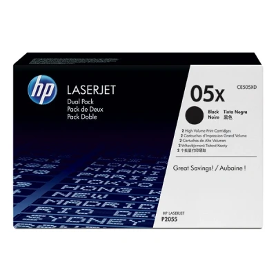 Imagen de Tóner Dual Pack Negro Hp 05xd Ce505xd