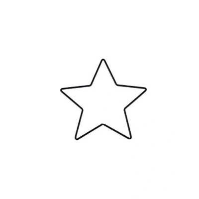 Imagen de glorex ag Metallstern Estrella de Metal, Negro, 15 cm