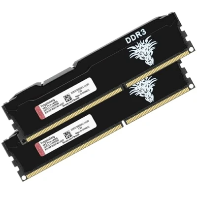 Imagen de DDR3 16GB Kit (8GBx2) 1866MHz Memoria Ram Escritorio Udimm PC3 14900 Sin ECC Búfer 1.5V CL13 2Rx8 Dual Rank 240 Pin Módulo de Actualización Memory para PC Sobremesa (Negro)