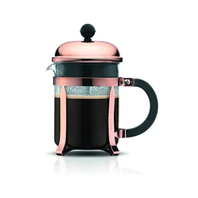 Imagen de Bodum CHAMBORD Cafetera de pistón 4 Tazas, 0.5 litros, Cristal, Cobre
