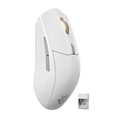 Imagen de Ratón gaming SteelSeries Rival 3 Wireless Gen 2, 2,4GHz / Bluetooth, 18000 ppp, Blanco