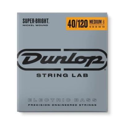 Imagen de JIM DUNLOP DBSBN40120M cuerdas para bajo Super Bright Medium 40 120 5