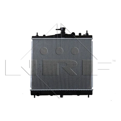 Imagen de NRF 58187 Radiador, refrigeración del motor Aluminio 448 380 16 con junta anular Aletas soldadas NISSAN: MICRA 3, Note I