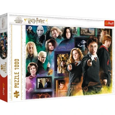 Imagen de Trefl, Puzzle, Harry Potter el Mundo Mágico, de 1000 Piezas, Puzzles con Personajes, Ron, Hermione, Hogwarts, Rompecabezas, Pasatiempo Creativo, Regalo, Diversión