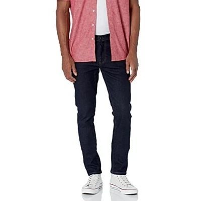 Imagen de Amazon Essentials Pantalón Vaquero Elástico de Ajuste Ceñido Cómodo (Previamente Goodthreads) Hombre, Tejano Oscuro, 30W / 32L