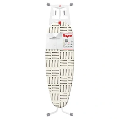 Imagen de Rayen Tabla de planchar Gama Premium Altura Regulable Caucho Antideslizante en las patas Funda estampada Medida: 120 x 40 cm
