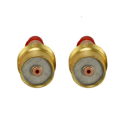 Imagen de RIVERWELD TIG Gas Lens Collet Codies Gran diámetro 45V64S 2.4 mm Orificio Fit SR WP 9 20 25 Torch de soldadura 2pk