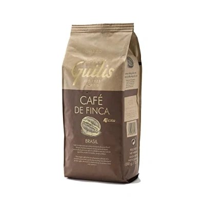 Imagen de CAFES GUILIS DESDE 1928 AMANTES DEL CAFÉ Café en Grano Origen Brasil 100% Arábica Natural Tueste Artesanal Finca Icatu Minas Gerais 1 kg