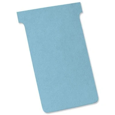 Imagen de Nobo 2203006 Paquete de tarjetas en T (100 unidades), color azul