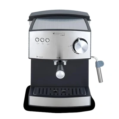 Imagen de SOGO Máquina de Cafe Expresso Combi Aromatti, 15/20 Bar, para Café Molido y Monodosis, Vaporizador, Superficie Calienta Tazas, Brazo Doble Salida, 1.6 litros 850W (SS 5665)