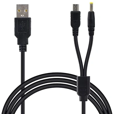 Imagen de Link e: Cable cargador USB de repuesto 2 en 1 compatible con la consola Sony PSP 1000, 2000 y 3000 (Alimentación transferencia datos)