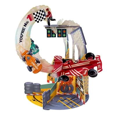 Imagen de Péndulo SANTORO, Tarjeta De Felicitación Emergente 3D Coches Carreras Fórmula 1 Gran Premio, F1, Para Él, Papá, Niños, Cumpleaños, Día Del Padre