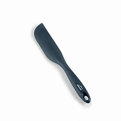 Imagen de Lacor 64471 Espátula Cocina Grey, Estátula Estrecha, Silicona, Utensilios de Cocina, Mango Ergonómico, Antiadherente, Resistente a Altas Temperaturas, Apta para Lavavajillas, Longitud 27 cm