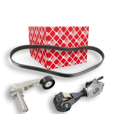 Imagen de FEBI BILSTEIN 107425 Juego de correas trapeciales poli V con elemento tensor MINI: Hatchback, Countryman, Paceman