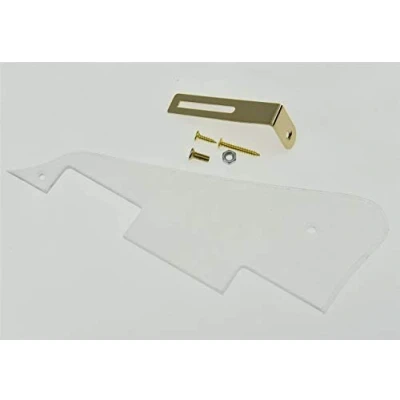 Imagen de Dopro Golpeador de guitarra transparente LP con soporte dorado para Epiphone Les Paul