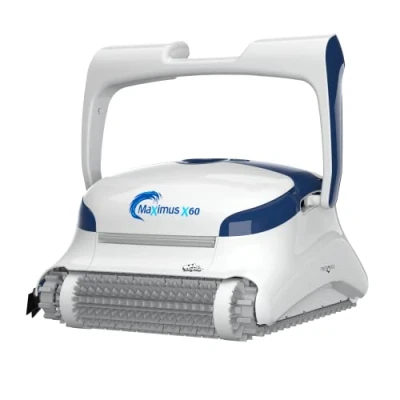 Imagen de Dolphin Maximus X60 Robot Limpiafondos de Piscina Automático Limpieza Fondo, Paredes y Línea Agua Cubre hasta 12 m Escaneo Inteligente CleverClean Garantía 2 Años
