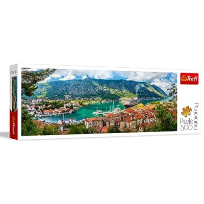 Imagen de Trefl Kotor, Montenegro 500 Piezas, Panorama, Adultos y niños a Partir de 10 años Puzzle, Color