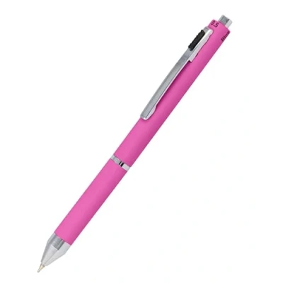 Imagen de Multipen 4 en 1 bolígrafo y lápiz multifunción de metal I 3 x minas azul, negro rojo, mina portaminas, incluye goma borrar, color rosa