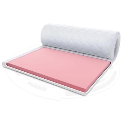 Imagen de FDM VISCO MAX Tope para colchón (90 x 200 cm, dureza H1, Altura Aprox. 8 Espuma termoplástica, Apto alérgicos, Certificado Öko Tex), Color Blanco