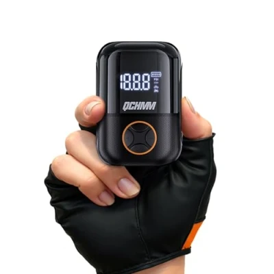 Imagen de Bomba para Bicicleta, Mini Bicicleta Eléctrica 120 PSI con Válvulas Presta y Schrader, de Aire portátil Carretera, MTB, E Bike, Ciudad