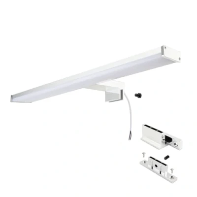 Imagen de Alpinaluz Aplique LED para Espejo de Baño 40 cm, Aluminio Cromado, IP44, 8W, 810lm Luz Blanca Neutra 4000K, CRI&gt;80, Montaje en Espejo, Pared o Mueble