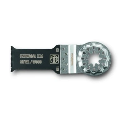 Imagen de FEIN E Cut universal Set 1 hoja de sierra, Ancho 28 mm, Longitud 60 Alojamiento SLP, Bimetal con dentado ondulado. Amplio espectro aplicación