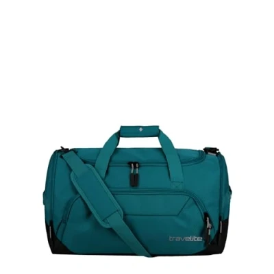 Imagen de travelite Bolsa de Viaje Talla M, Serie Equipaje Kick Off: práctica para Vacaciones y Deportes, 50 cm, 45 litros, Turquesa, M (50 cm/45 litros)
