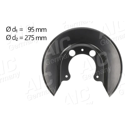 Imagen de AIC 58102 Chapa Protectora de Disco Freno Eje trasero, derecha, trasero izquierda SEAT: Leon I Hatchback, AUDI: A3 TT Coupé