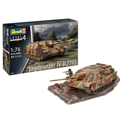 Imagen de Revell 03359 Jagdpanzer IV (L/70) Kit de modelo plástico sin construir/sin pintar, escala 1:76, surtido