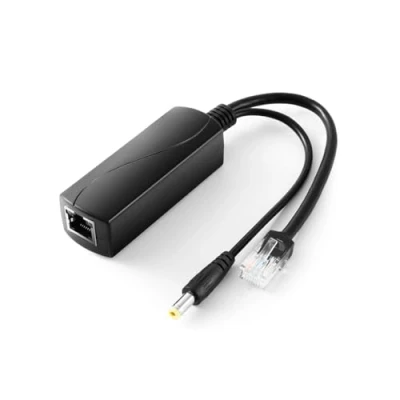 Imagen de REVODATA Gigabit PoE Splitter 12V/2A DC 5.5 * 2.1mm Conector, Salida 48V a 12V/2A, 10/100/1000Mbps Estándar IEEE802.3af/at, Activo Divisor Adaptador para Cámara IP/Ap/Smart Home (PS5712TG)